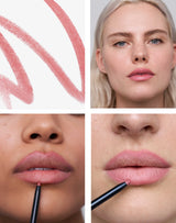 natural rose; Soft Shape Lip Liner in Natural Rose: Un rosa-beige caldo