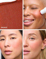 bronze-blush; Tonalità calda marrone con sfumature rossastre
