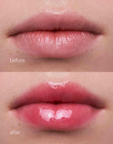 drip; Before & After del Jelly Treat Lip Oils in Drip