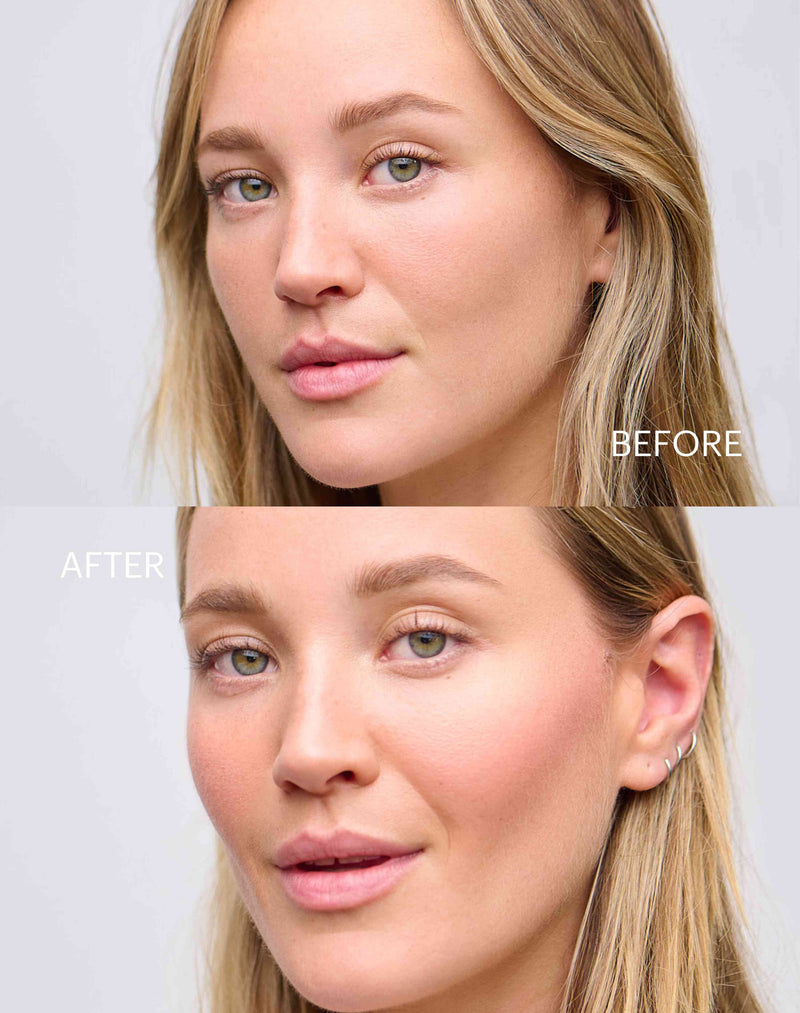 ;Jennifer indossa il Duo Stick nella combinazione Coral + Champagne-Glow